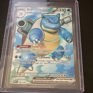 Blastoise EX 184/165 near mint/mint